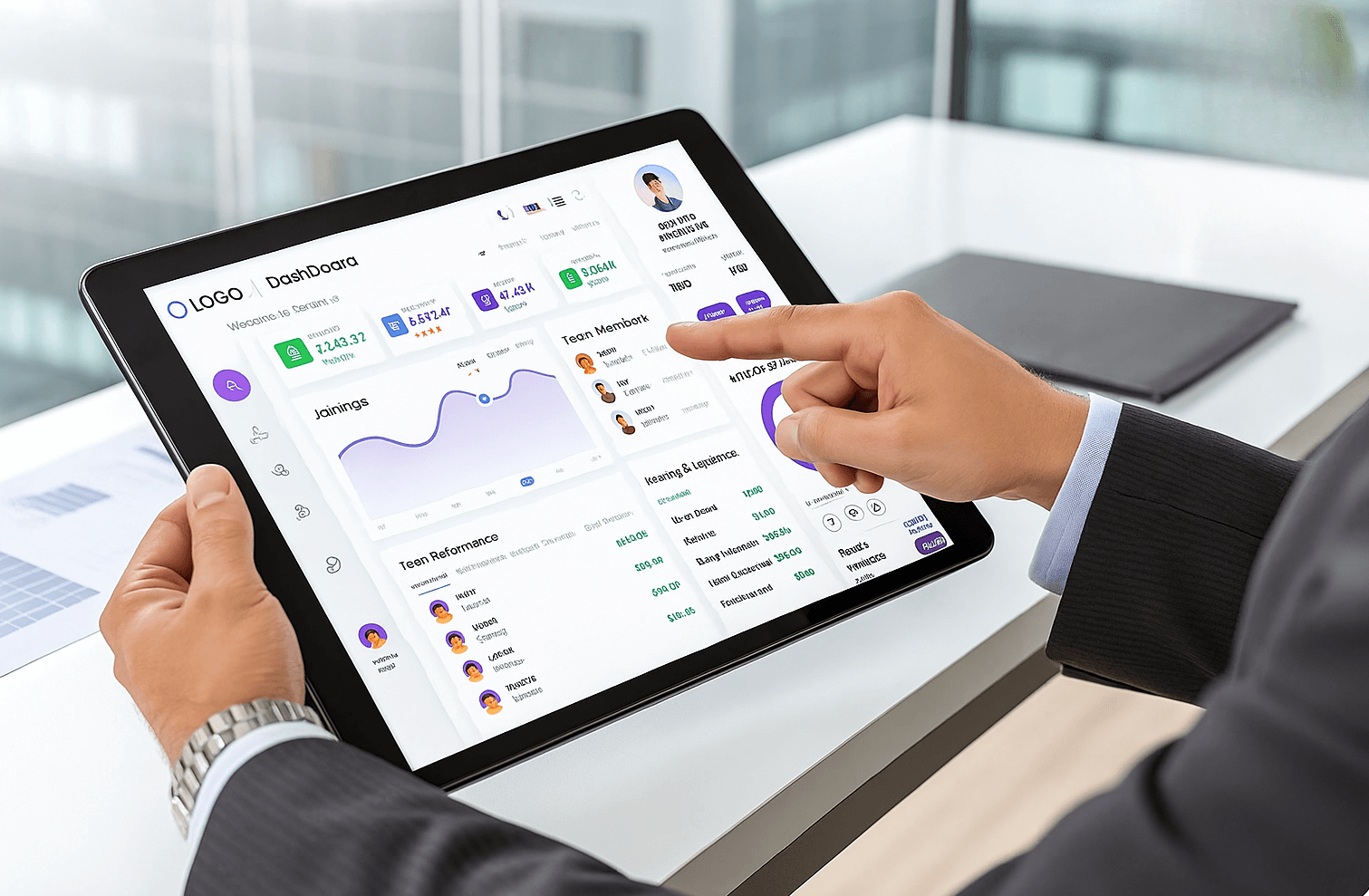 MLM software dashboard